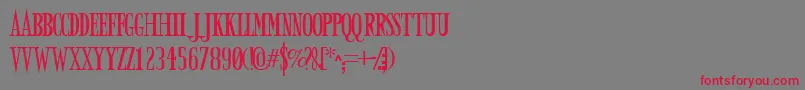 fuente ARMYD    – Fuentes Rojas Sobre Fondo Gris
