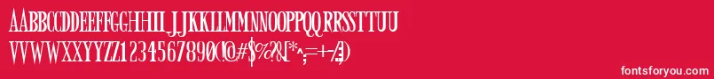 ARMYD   -Schriftart – Weiße Schriften auf rotem Hintergrund