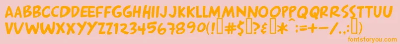 ARNORG   Font – Orange Fonts on Pink Background