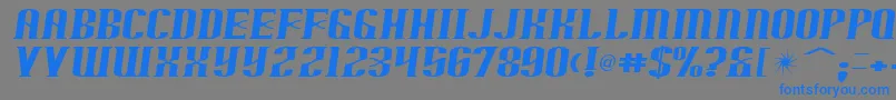 arnprior Font – Blue Fonts on Gray Background