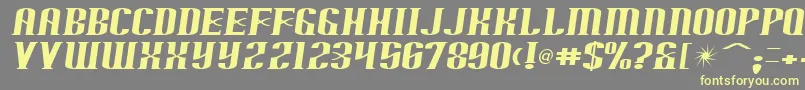 arnprior Font – Yellow Fonts on Gray Background