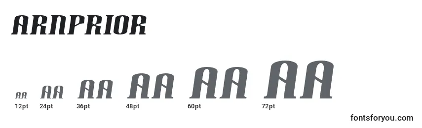 Размеры шрифта Arnprior (119998)