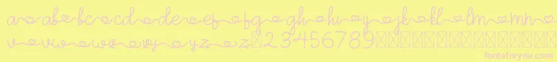 More about ArohA Demo Font ArohA Demo Font – Pink Fonts on Yellow Background