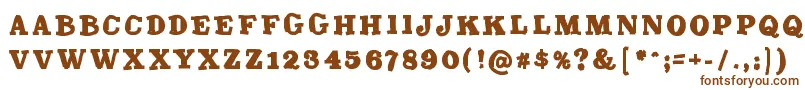 Trashmash Font – Brown Fonts on White Background