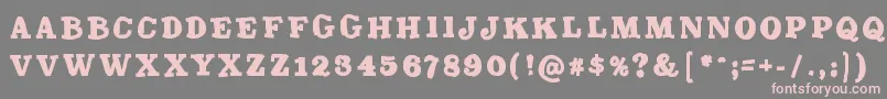 Trashmash Font – Pink Fonts on Gray Background