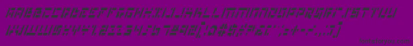 MissileManItalicCond Font – Black Fonts on Purple Background