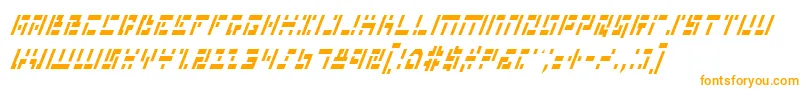 Шрифт MissileManItalicCond – оранжевые шрифты