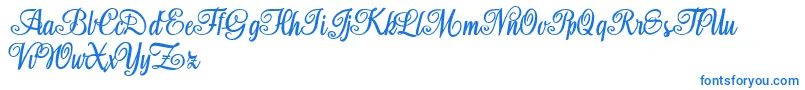 Aromabar Personal Use-Schriftart – Blaue Schriften