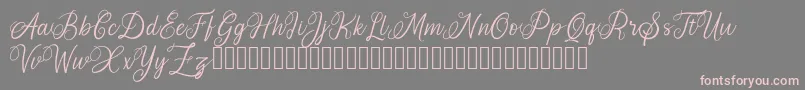 AromaticGinger Font – Pink Fonts on Gray Background