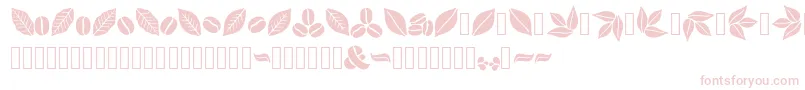 Aromatron Ornaments Font – Pink Fonts on White Background