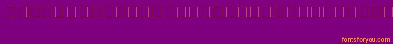 フォントArrows – 紫色の背景にオレンジのフォント