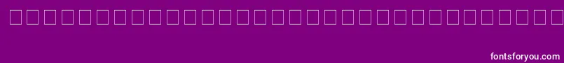 フォントArrows – 紫の背景に白い文字