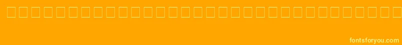 Arrows-fontti – keltaiset fontit oranssilla taustalla