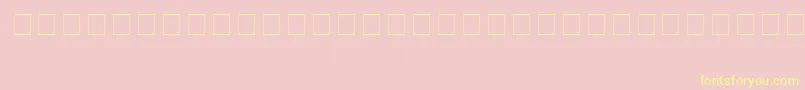 Arrows Font – Yellow Fonts on Pink Background