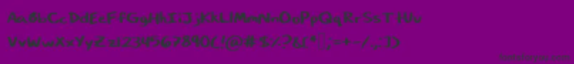 Art Class Font – Black Fonts on Purple Background