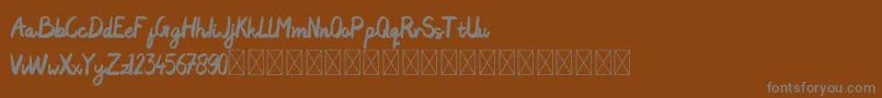 Artdraws Demo Font – Gray Fonts on Brown Background