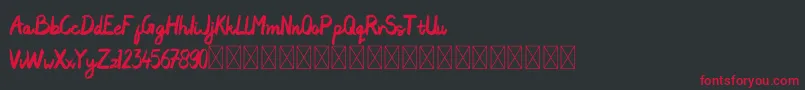Artdraws Demo Font – Red Fonts on Black Background