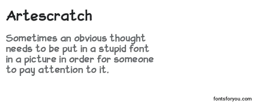 Artescratch-fontti