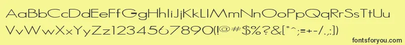 Pcgoodserif Font – Black Fonts on Yellow Background