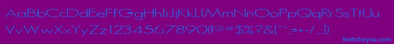 Pcgoodserif Font – Blue Fonts on Purple Background