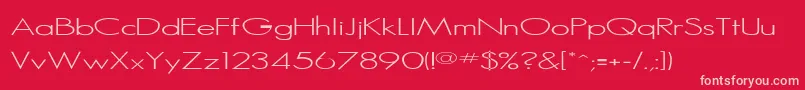 Pcgoodserif Font – Pink Fonts on Red Background