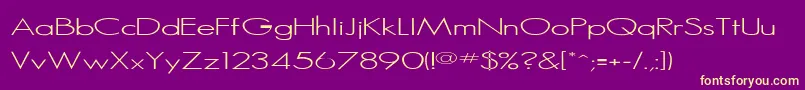 Pcgoodserif Font – Yellow Fonts on Purple Background