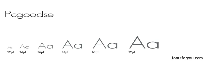 Pcgoodserif Font Sizes