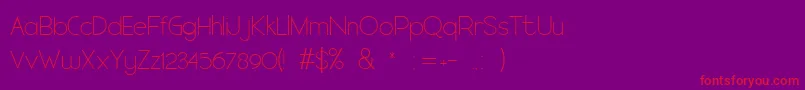 ARTHIQUE FONT DEMO Font – Red Fonts on Purple Background