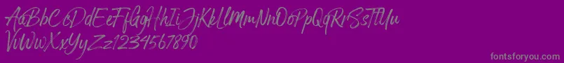 En savoir plus sur la police Arthur Hill Police Arthur Hill – polices grises sur fond violet