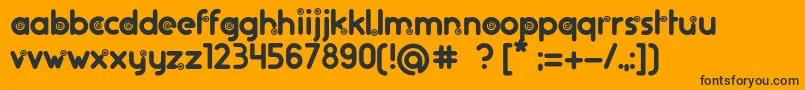 Police artifice rs Regular – polices noires sur fond orange