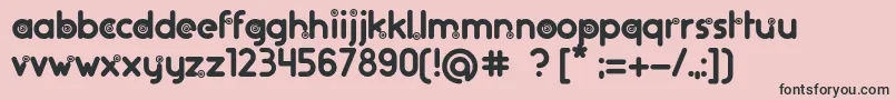 artifice rs Regular-Schriftart – Schwarze Schriften auf rosa Hintergrund