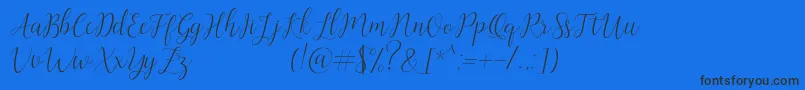fuente Artilla – Fuentes Negras Sobre Fondo Azul
