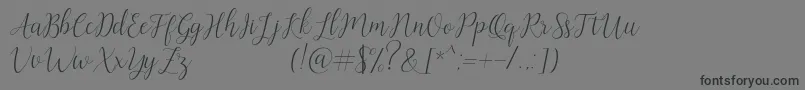 Artilla-Schriftart – Schwarze Schriften auf grauem Hintergrund