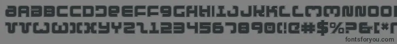ExedoreCollege Font – Black Fonts on Gray Background