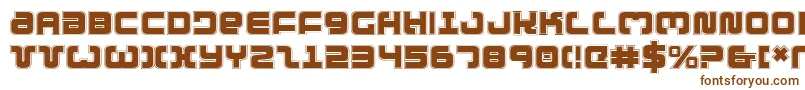 Шрифт ExedoreCollege – коричневые шрифты на белом фоне