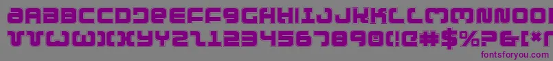 Шрифт ExedoreCollege – фиолетовые шрифты на сером фоне