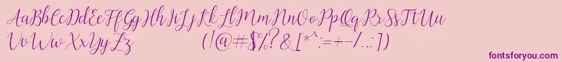 Artilla Font – Purple Fonts on Pink Background