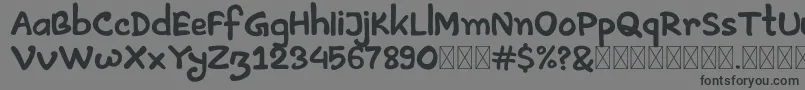 Artless Demo Font – Black Fonts on Gray Background