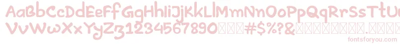 Artless Demo Font – Pink Fonts on White Background