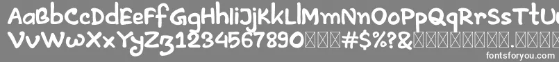Artless Demo Font – White Fonts on Gray Background