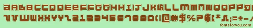 DirektorAcademy Font – Brown Fonts on Green Background