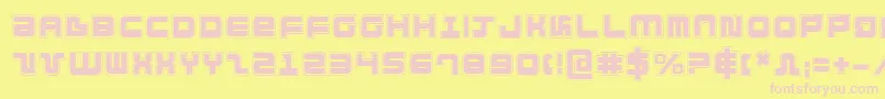 DirektorAcademy Font – Pink Fonts on Yellow Background