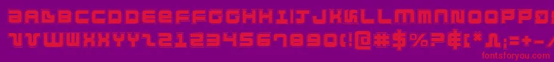 DirektorAcademy Font – Red Fonts on Purple Background