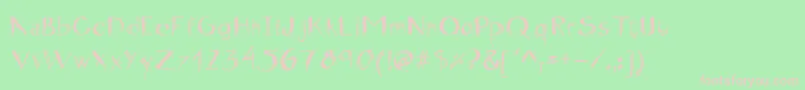 ARTMAR Font – Pink Fonts on Green Background