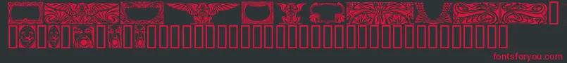 ARTNH    Font – Red Fonts on Black Background