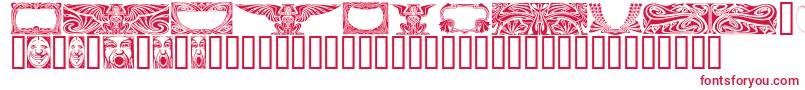 ARTNH   -fontti – punaiset fontit valkoisella taustalla
