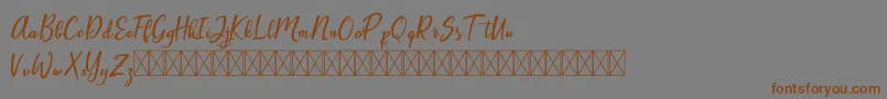 Artopyl Demo Font – Brown Fonts on Gray Background