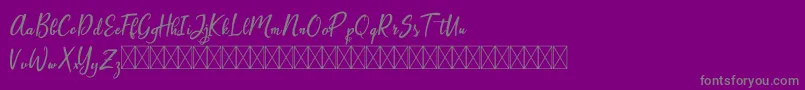 Artopyl Demo Font – Gray Fonts on Purple Background