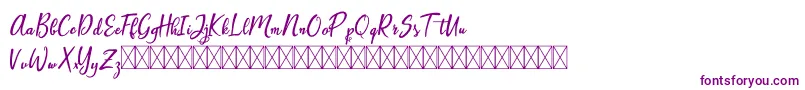 Artopyl Demo-Schriftart – Violette Schriften
