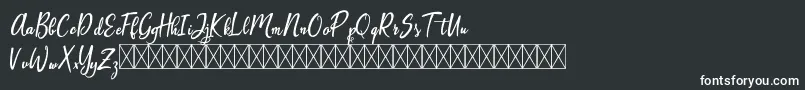 Artopyl Demo Font – White Fonts on Black Background